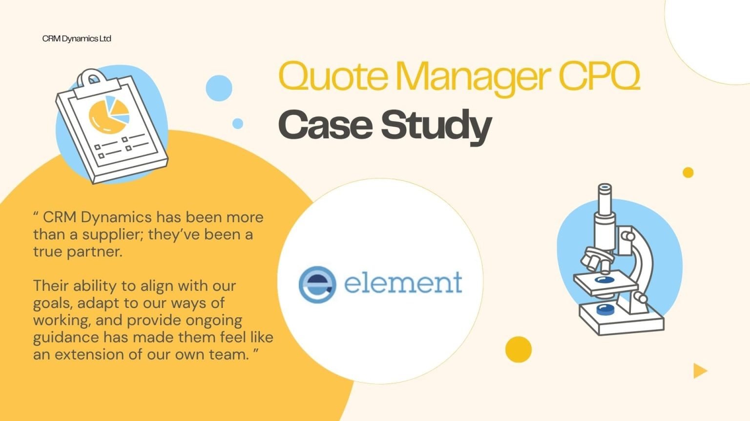Case Study Element Materials Technology Quote Manager CPQ for